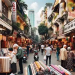 hanoi fabric street