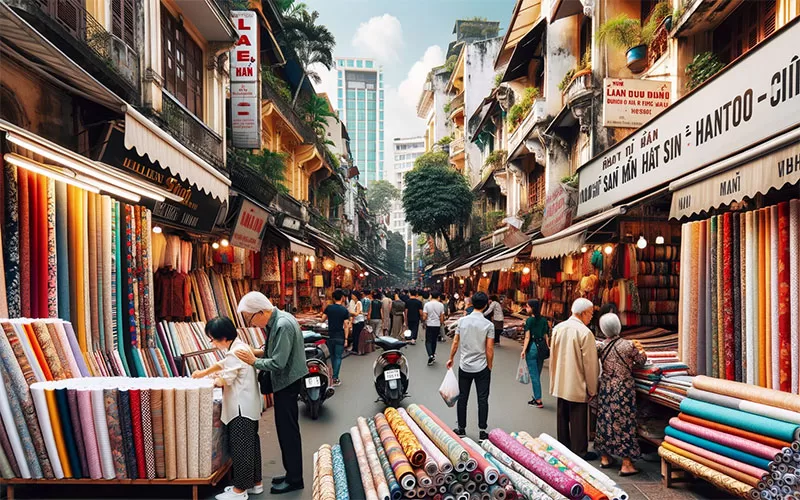 hanoi fabric street