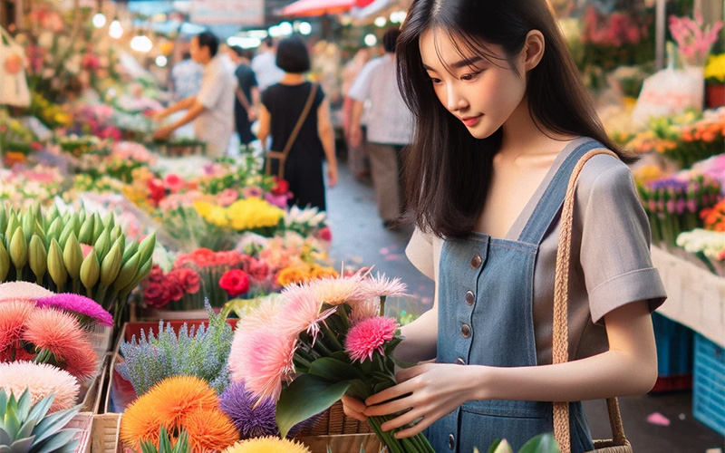 flower market bangkok